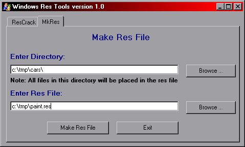 Res File Format Now select