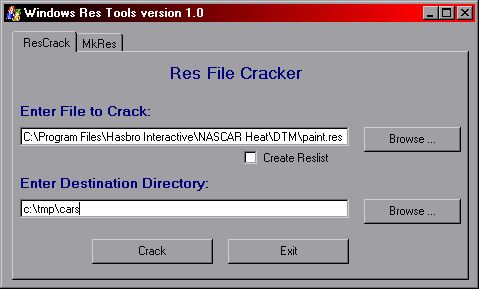 Res File Format Make a new directory somewhere to put in the res file's contents ...